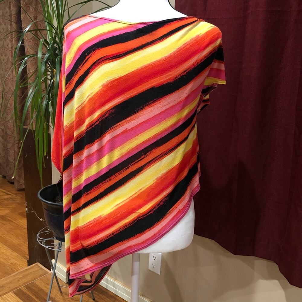 Say Anything Asymmetrical Top Blouse Tee Shirt Size Plus Size 3X - Picture 6 of 12